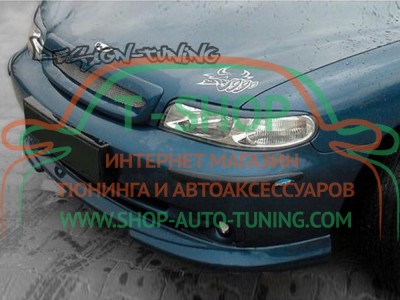 Реснички на фары Daewoo Nubira 97-99 (стеклопластик, под покраску)