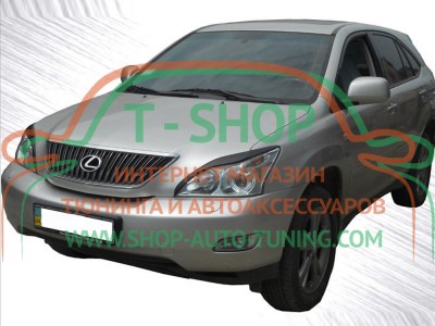 Реснички на фары Lexus RX 03-08 (стеклопластик, под покраску)