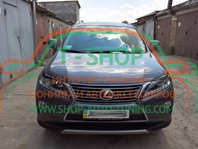 Реснички на фары Lexus RX 09-15 (стеклопластик, под покраску)