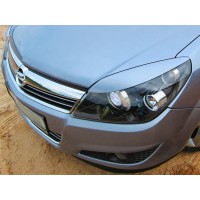 Реснички на фары Opel Astra H